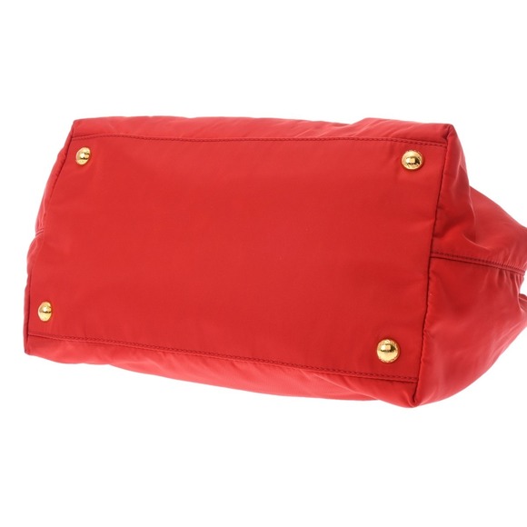 PRADA Rion Red Bow Handbag - Picture 5 of 10